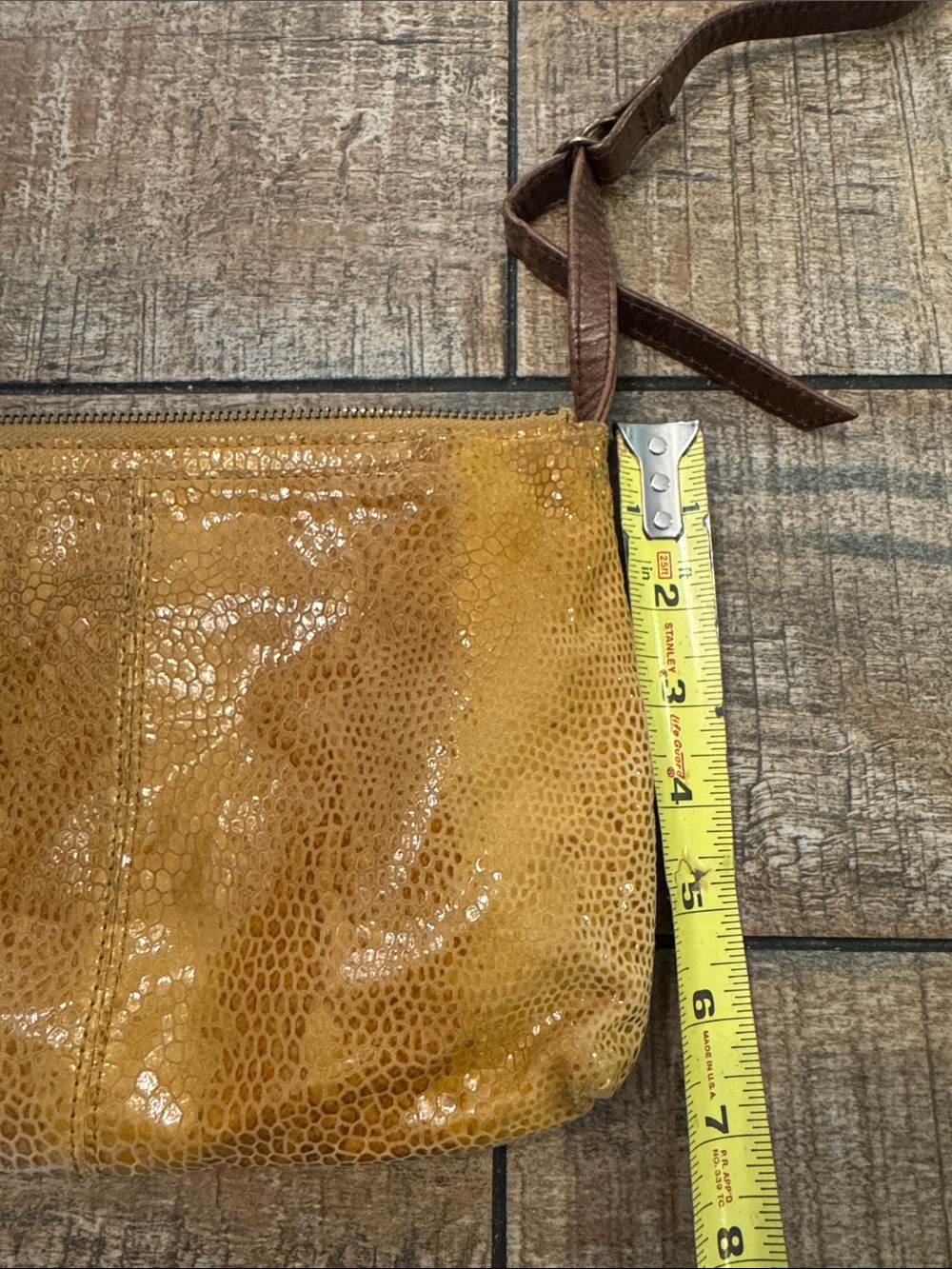 HOBO Mustard Yellow Crossbody with Brown Strap - Picture 6 of 7